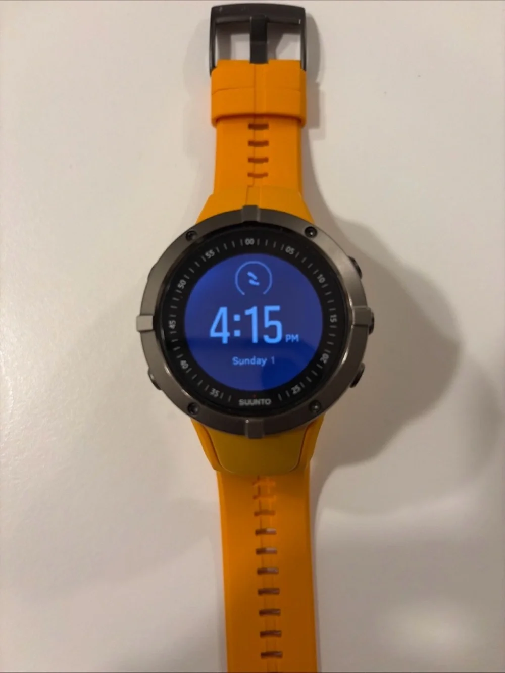 Suunto Orange Strap Titanium-Bezel GPS Watch